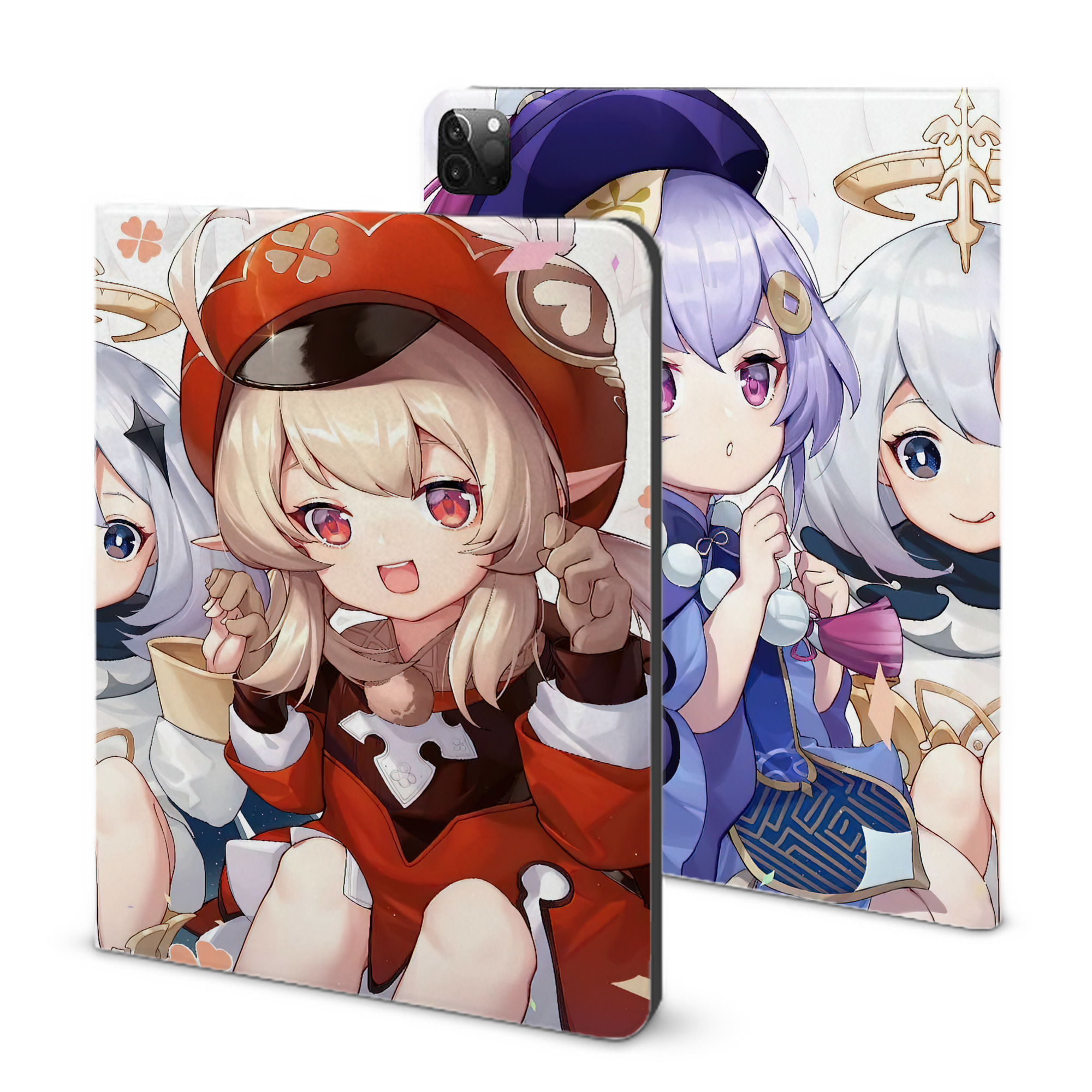 げんし神 genshin IPadケース ペンホルダー付き ブックスタイルデザイン